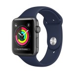 Watch Series 3 42mm GPS Space Gray Aluminum Case with Deep Navy Sport Band (iš ekspozicijos)
