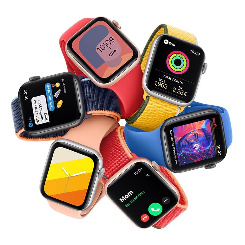 服/ファッション Apple Watch SE 44mm Watch Series SE 44mm - MKQ53UL/A - kaina tik 329 €