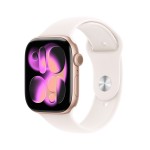 Apple Watch Series 11 GPS + Cellular 42mm Rose Gold Aluminium Case with Light Blush Sport Band - M/L