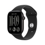 Apple Watch Series 12 GPS + Cellular 42mm Black Aluminium Case with Black Sport Band - S/M
