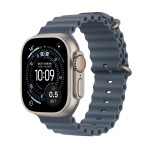 Apple Watch Ultra 3 GPS + Cellular 49mm Natural Titanium Case with Anchor Blue Ocean Band