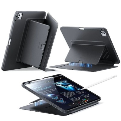 ESR Flip Hybrid iPad Pro 11" M4/M5 case - Black