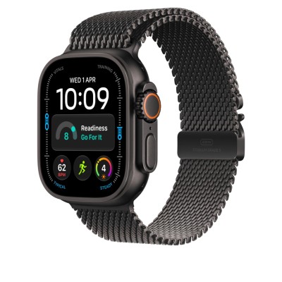 49mm Black Titanium Milanese Loop - Medium