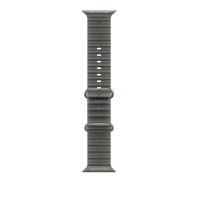 49mm Translucent Black Ocean Band - Natural Titanium Finish