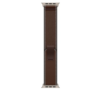 49mm Dark Umber Trail Loop - M/L - Natural Titanium Finish