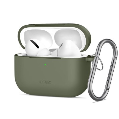 Tech-Protect Silicone Hook Apple Airpods Pro 3 - Olive Green
