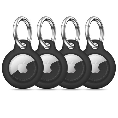 Tech-Protect Apple AirTag dėklas - Black (4x Pack)
