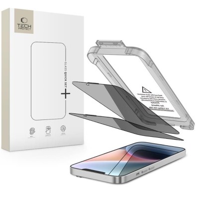 Ekrano apsauga iPhone 13 / 13 Pro / 14 / 16e / 17e (2x pack) - Privacy