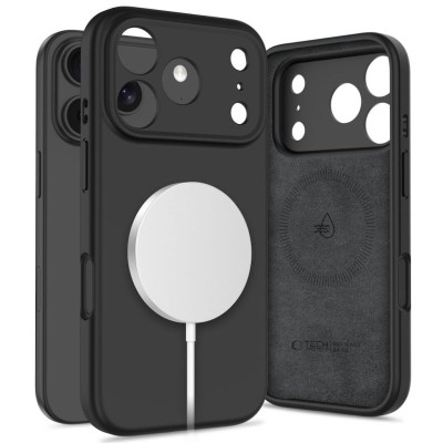 Tech-Protect Silicone MagSafe iPhone 17 Pro case - Black