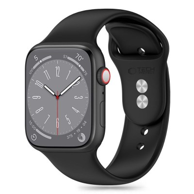 40/41/42mm Tech-Protect Silicone band - Black