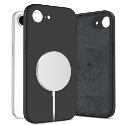 Tech-Protect Silicone MagSafe iPhone 16e/17e case - Black