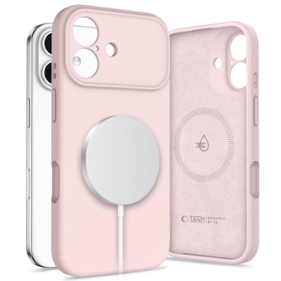 Tech-Protect Silicone MagSafe iPhone 17 case - Pink Pearl