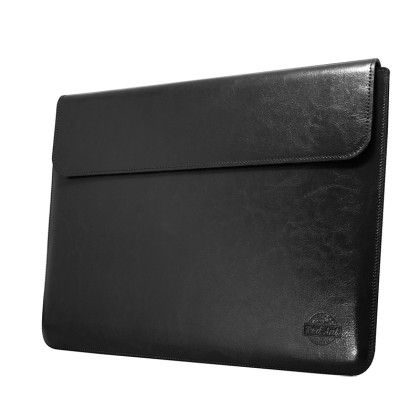 Rankų darbo odinis dėklas MacBook Pro 14 - juodas