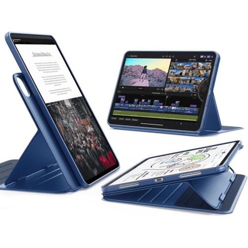ESR Flip Hybrid iPad Pro 13" M4/M5 case - Navy Blue