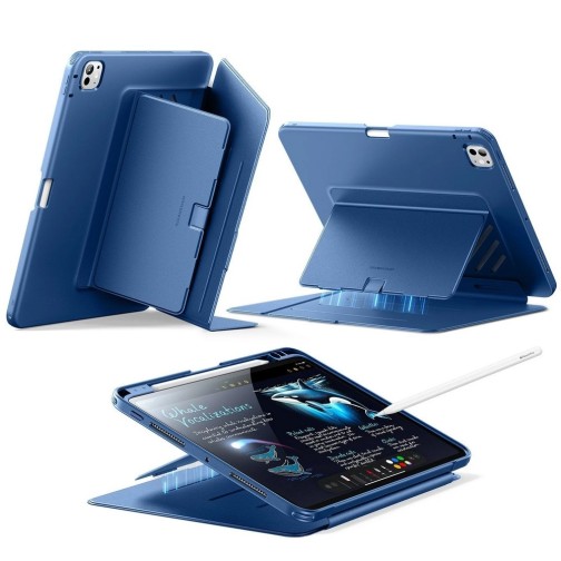 ESR Flip Magnetic Case iPad Pro 11" M4/M5 case - Navy Blue