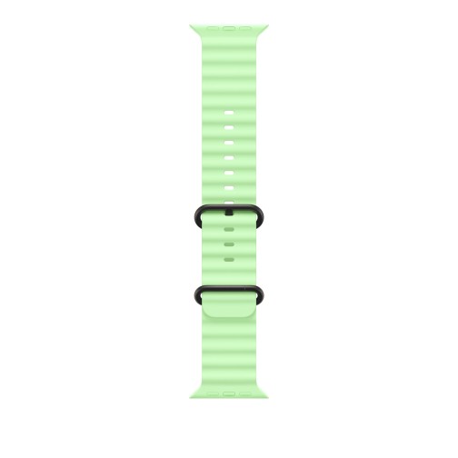 49mm Neon Green Ocean Band - Black Titanium Finish