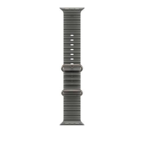 49mm Translucent Black Ocean Band - Natural Titanium Finish