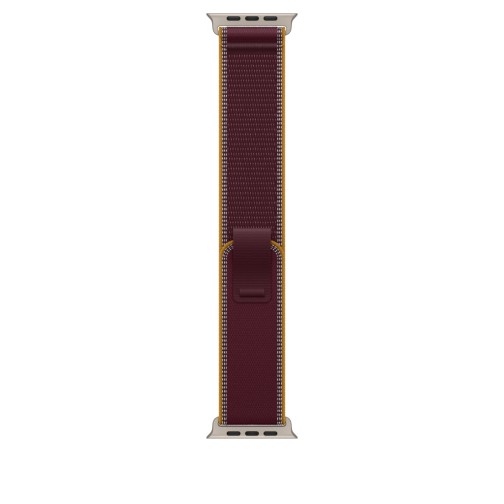 49mm Burgundy Trail Loop - M/L - Natural Titanium Finish