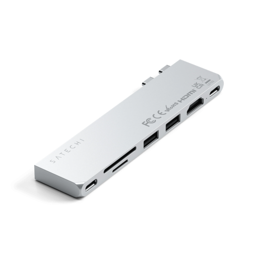 Satechi USB-C Slim Multi-Port Silver adapteris