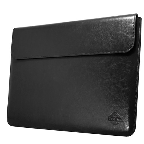 Rankų darbo odinis dėklas MacBook Pro 16 - juodas