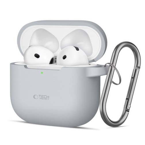 Tech-Protect Hook Apple Airpods 4 Case - Crayon Grey