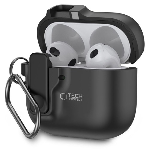 Tech-Protect Slim Hook Apple Airpods 4 Case - Black