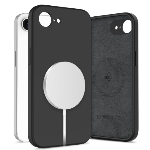 Tech-Protect Silicone MagSafe iPhone 16e/17e case - Black