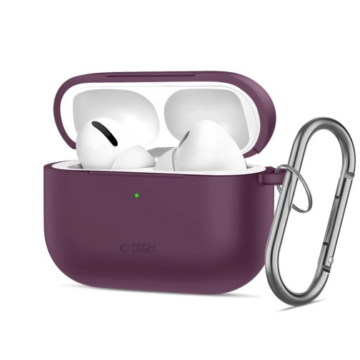 Tech-Protect Silicone Hook Apple Airpods Pro 3 - Burgundy