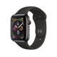 Watch Series 4 44mm Space Black Stainless Steel Case with Black Sport Band