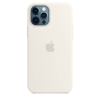 Apple iPhone 12 / 12 Pro Silicone Case with MagSafe - White