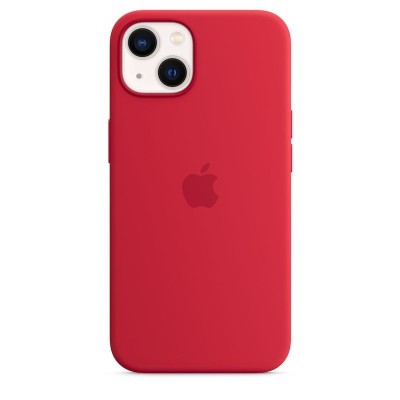 Apple iPhone 13 Silicone Case with MagSafe - (PRODUCT) Red