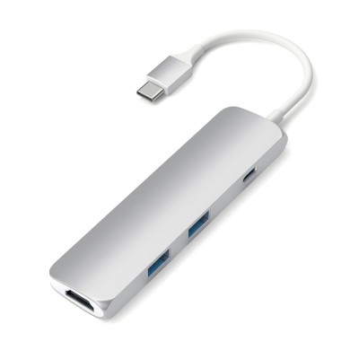 Satechi USB-C 4 Multiport Silver adapteris