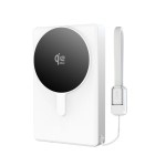 Tech-Protect LIFEMAG MagSafe 10000maH 25W QI2.2 Power Bank with Wireless Charging – Silver