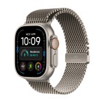 Apple Watch Ultra 4 GPS + Cellular 49mm Natural Titanium Case with Natural Titanium Milanese Loop - S