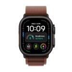 Apple Watch Ultra 4 GPS + Cellular 49mm Black Titanium Case with Burgundy Alpine Loop - M