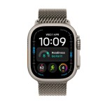 Apple Watch Ultra 4 GPS + Cellular 49mm Natural Titanium Case with Natural Titanium Milanese Loop - M