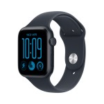Apple Watch SE 3 GPS + Cellular 40mm Midnight Aluminium Case with Navy Blue Sport Band - S/M