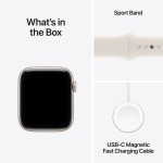 Apple Watch SE 3 GPS 40mm Starlight Aluminium Case with Starlight Sport Band - S/M