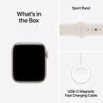 Apple Watch SE 3 GPS + Cellular 40mm Starlight Aluminium Case with Starlight Sport Band - S/M