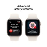 Apple Watch SE 3 GPS 44mm Starlight Aluminium Case with Starlight Sport Band - M/L