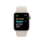 Apple Watch SE GPS 40mm Starlight Aluminium Case with Starlight Sport Band - S/M