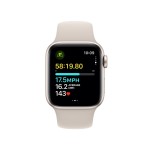 Apple Watch SE GPS 40mm Starlight Aluminium Case with Starlight Sport Band - M/L