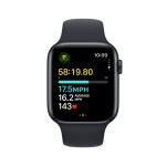 Apple Watch SE GPS 44mm Midnight Aluminium Case with Midnight Sport Band - M/L