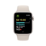 Apple Watch SE GPS 44mm Starlight Aluminium Case with Starlight Sport Band - M/L