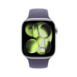 Apple Watch Series 11 GPS 42mm Silver Aluminium Case with Purple Fog Sport Band - M/L