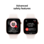 Apple Watch Series 11 GPS + Cellular 42mm Rose Gold Aluminium Case with Light Blush Sport Band - S/M