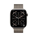 Apple Watch Series 11 GPS + Cellular 46mm Natural Titanium Case with Natural Milanese Loop - M/L