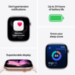Apple Watch Series 11 GPS + Cellular 46mm Natural Titanium Case with Natural Milanese Loop - M/L