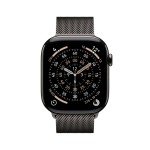 Apple Watch Series 11 GPS + Cellular 46mm Slate Titanium Case with Slate Milanese Loop - M/L