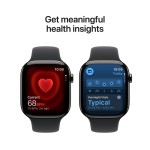 Apple Watch Series 11 GPS + Cellular 46mm Slate Titanium Case with Black Sport Band - M/L